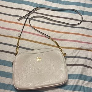 Michael Michael Kors White Leather Crossbody Purse